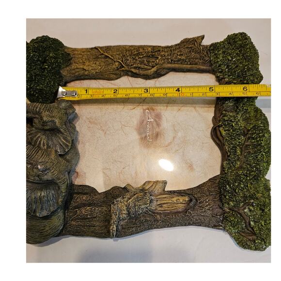 3D Gray Elephants Safari Wildlife Frame 3D Resin 5"x7" Never used. VTG - Picture 6 of 11